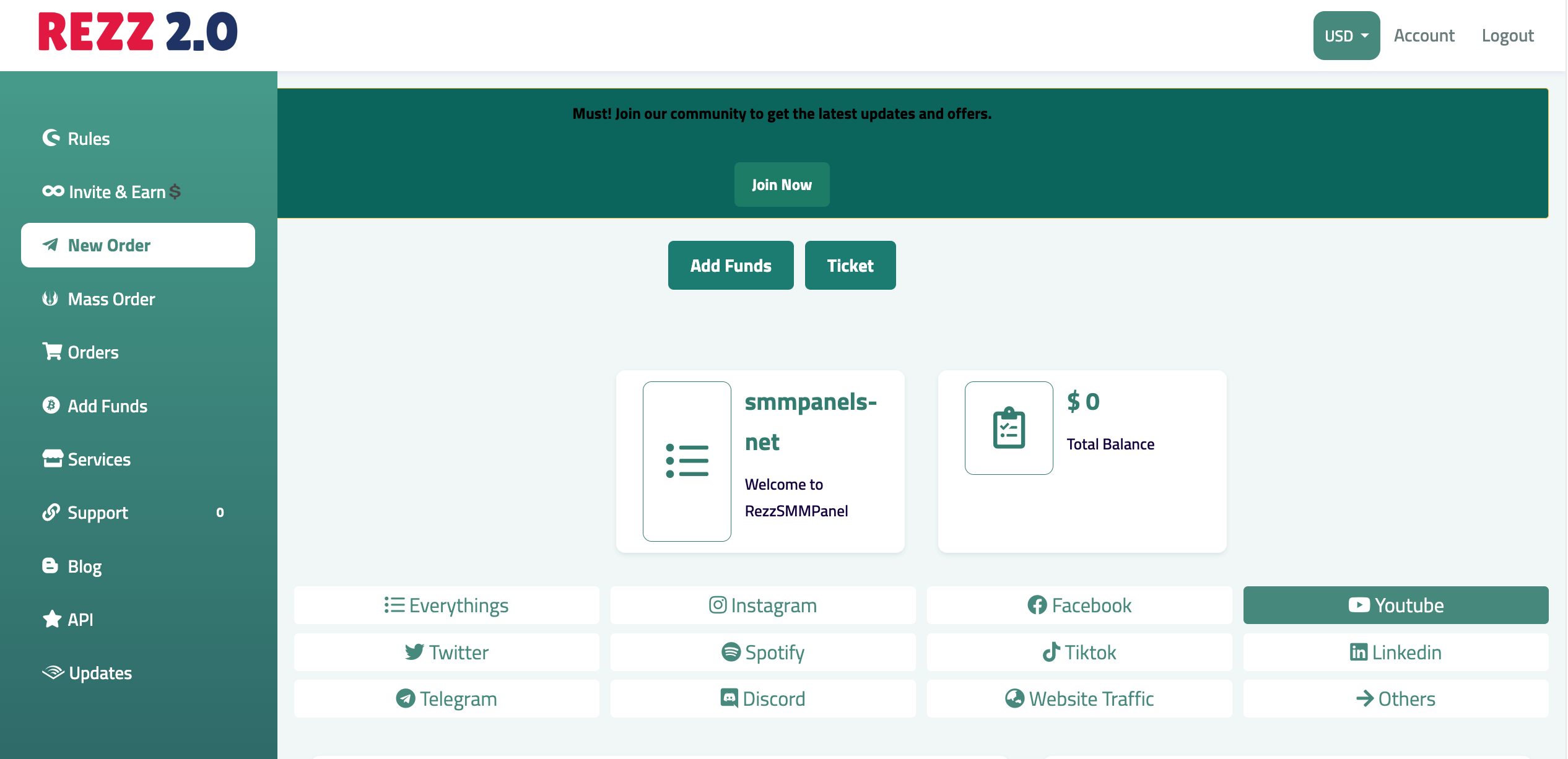 RezzSMMPanel.com thumbnail
